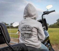 Thunderbike Kids Hoodie New Custom Grau 11 Thunderbike Kids Hoodie New Custom Grau -Thunderbike Verkaufsgeschäft 19 00 1013v 4