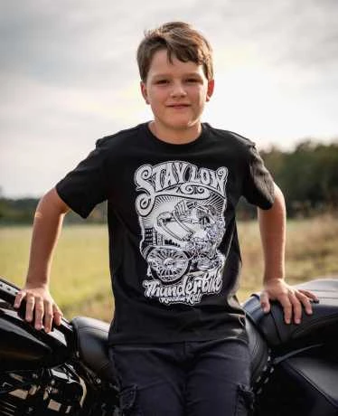 Thunderbike Kids T-Shirt StayLow Schwarz 5 Thunderbike Kids T-Shirt StayLow Schwarz – Bild 3