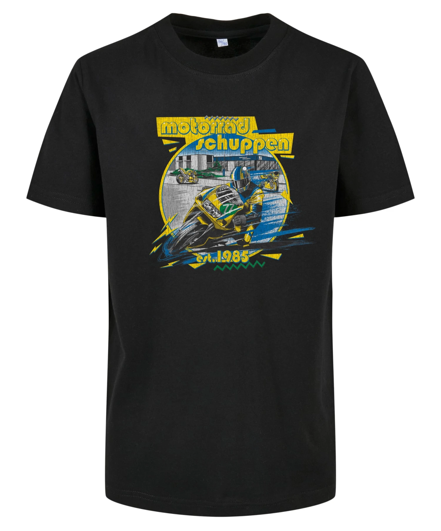 Thunderbike Kinder T-Shirt Motorradschuppen Schwarz 3 Thunderbike Kinder T-Shirt Motorradschuppen Schwarz