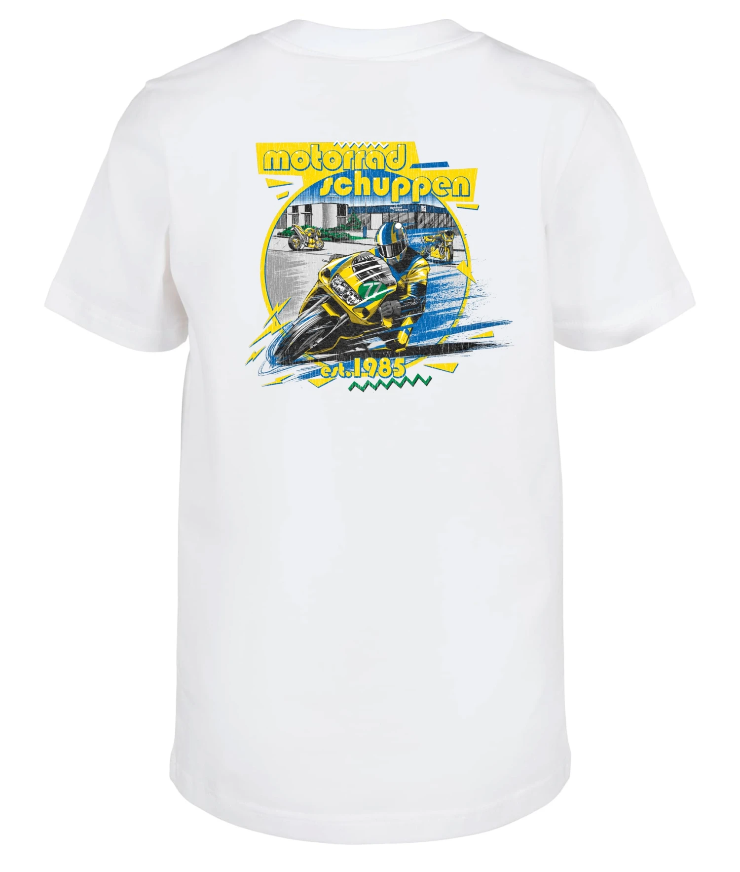 Thunderbike Kinder T-Shirt Motorradschuppen Weiß 4 Thunderbike Kinder T-Shirt Motorradschuppen Weiß – Bild 2