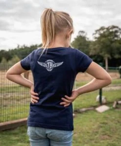 Thunderbike Kinder T-Shirt Girl Skull Rider Blau -Thunderbike Verkaufsgeschäft 19 01 1359av 41