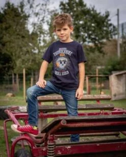 Thunderbike Kinder T-Shirt Skull Rider Blau -Thunderbike Verkaufsgeschäft 19 01 1359v 31