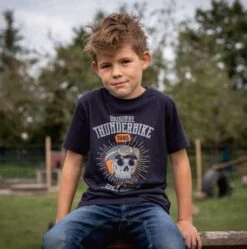 Thunderbike Kinder T-Shirt Skull Rider Blau -Thunderbike Verkaufsgeschäft 19 01 1359v 51