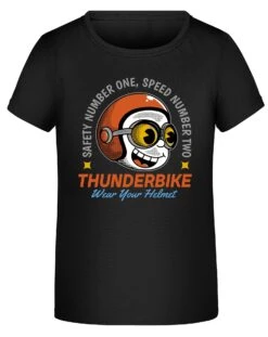 Thunderbike Kinder T-Shirt Speedy Helmet Schwarz