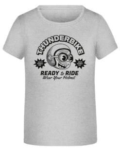 Thunderbike Kinder T-Shirt Speedy Helmet Hellgrau
