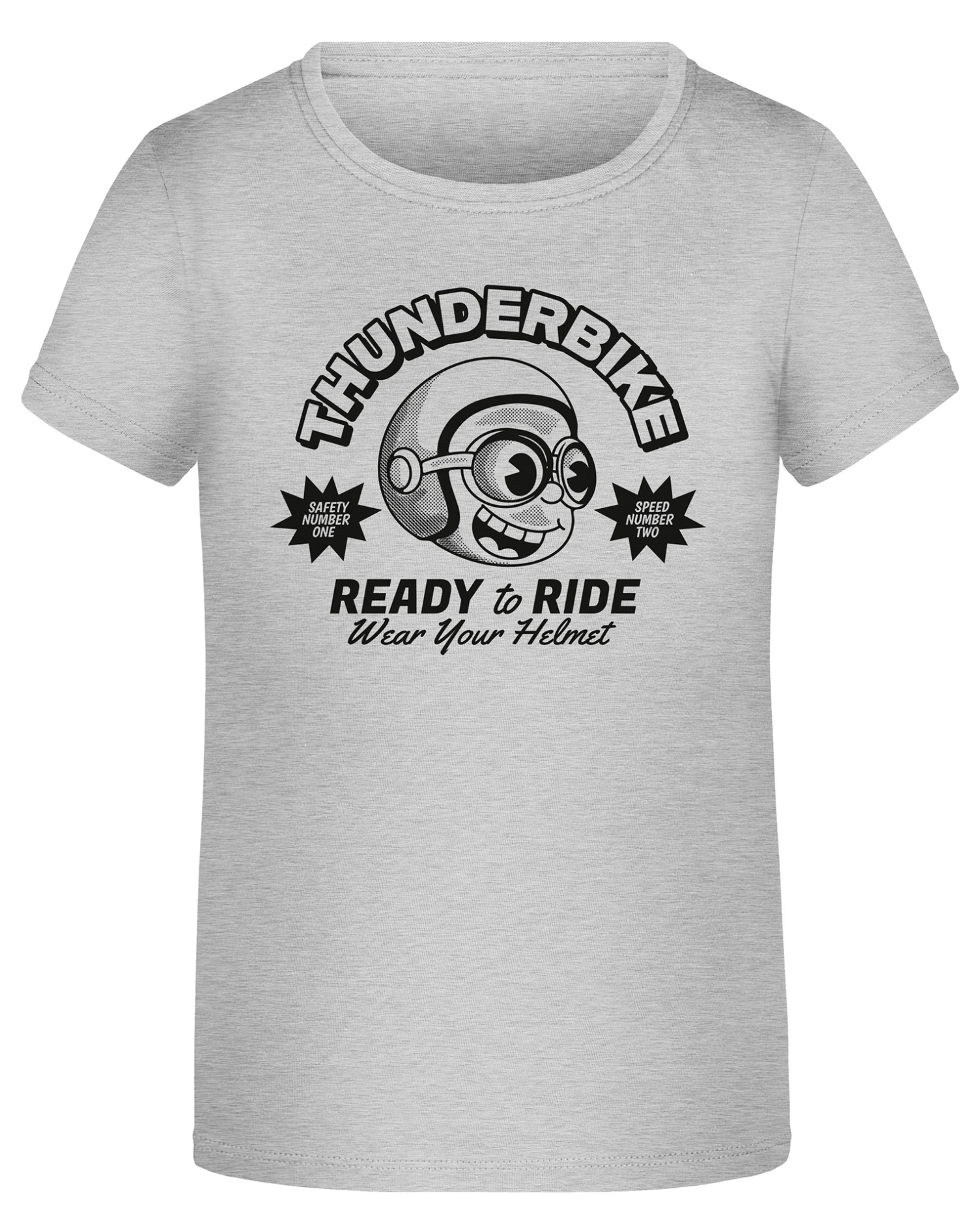 Thunderbike Kinder T-Shirt Speedy Helmet Hellgrau 3 Thunderbike Kinder T-Shirt Speedy Helmet Hellgrau