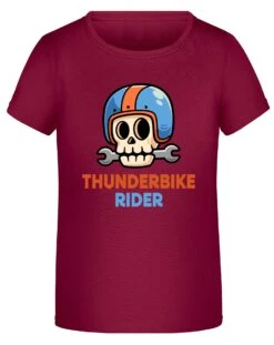 Thunderbike Kinder T-Shirt Wrench Skull Burgundy Weinrot