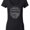 Thunderbike Damen T-Shirt New Custom, Schwarz