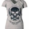 Thunderbike Damen T-Shirt Death´s Head Grau 1 Thunderbike Damen T-Shirt Death´s Head Grau -Thunderbike Verkaufsgeschäft 19 11 1073
