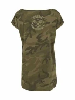 Thunderbike Damen T-Shirt Speed Skull Olive -Thunderbike Verkaufsgeschäft 19 11 1116v hi2