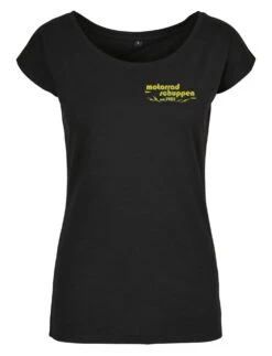 Thunderbike Damen T-Shirt Motorradschuppen Schwarz