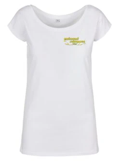 Thunderbike Damen T-Shirt Motorradschuppen Weiß