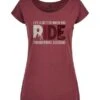 Thunderbike Damen T-Shirt Ride Burgundy Rot 1 Thunderbike Damen T-Shirt Ride Burgundy Rot -Thunderbike Verkaufsgeschäft 19 11 1417 11