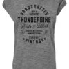 Thunderbike Damen T-Shirt Handcrafted Vintage Grau -Thunderbike Verkaufsgeschäft 19 11 1423