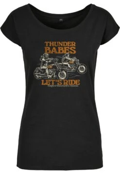 Thunderbike Damen T-Shirt Thunder Babes Schwarz