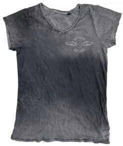 Thunderbike Damen T-Shirt Sketch Skull Grau