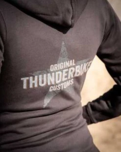 Thunderbike Damen Zip Hoodie Vintage Custom, Schwarz -Thunderbike Verkaufsgeschäft 19 20 1001v 4
