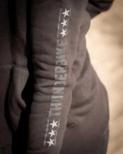 Thunderbike Damen Zip Hoodie Vintage Custom, Schwarz -Thunderbike Verkaufsgeschäft 19 20 1001v 5