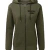 Thunderbike Damen Zip Hoodie Olive Grün -Thunderbike Verkaufsgeschäft 19 20 1194v1