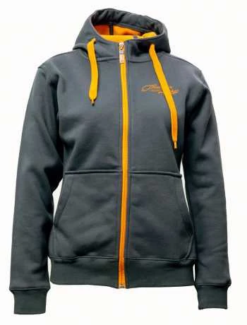 Thunderbike Damen Zip Hoodie Classic Vintage Grau 3 Thunderbike Damen Zip Hoodie Classic Vintage Grau