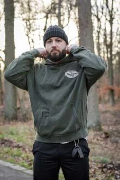 Thunderbike Hoodie Garage Olive Grün -Thunderbike Verkaufsgeschäft 19 30 1194v 11