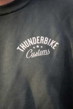 Thunderbike Sweater Genuine Customs Grün -Thunderbike Verkaufsgeschäft 19 30 1434v 21