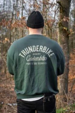 Thunderbike Sweater Genuine Customs Grün -Thunderbike Verkaufsgeschäft 19 30 1434v 31
