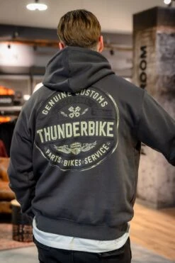 Thunderbike Hoodie Genuine Service Grau -Thunderbike Verkaufsgeschäft 19 30 1513v 4