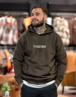 Thunderbike Hoodie Genuine Service Braun -Thunderbike Verkaufsgeschäft 19 30 1515v 3