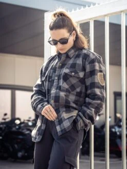 Thunderbike Biker Shirt New Custom Karo Grau/schwarz 10 Thunderbike Biker Shirt New Custom Karo Grau/schwarz -Thunderbike Verkaufsgeschäft 19 31 0023av 42