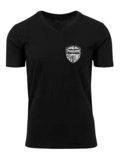 Thunderbike V-Neck T-Shirt New Custom Schwarz