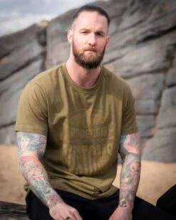 Thunderbike T-Shirt New Custom, Oliv -Thunderbike Verkaufsgeschäft 19 31 1014v 5