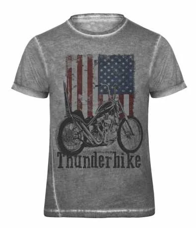 Thunderbike T-Shirt US Flag, Grau 3 Thunderbike T-Shirt US Flag, Grau