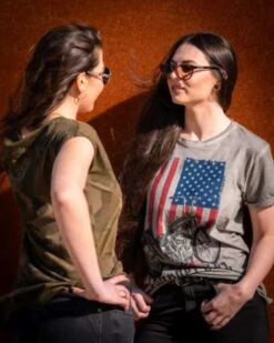 Thunderbike T-Shirt US Flag, Grau 13 Thunderbike T-Shirt US Flag, Grau -Thunderbike Verkaufsgeschäft 19 31 1043v 2