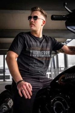 Thunderbike T-Shirt Retro 4-Colors Schwarz -Thunderbike Verkaufsgeschäft 19 31 1291v 3