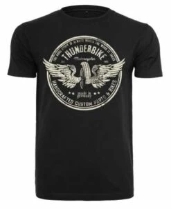 Thunderbike T-Shirt Vintage Wheel Schwarz