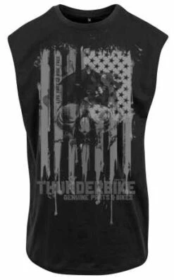 Thunderbike Muscle Shirt US-Skull Schwarz