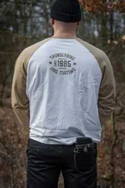 Thunderbike Longsleeve Handcrafted Weiß/beige -Thunderbike Verkaufsgeschäft 19 31 1422v 21