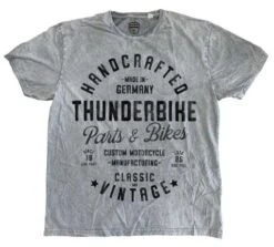 Thunderbike T-Shirt Handcrafted Grau