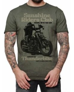 Thunderbike T-Shirt Sunshine Riders Club Oliv Grün