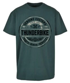 Thunderbike T-Shirt Oversize Genuine Service Grün