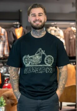 Thunderbike T-Shirt Oversize Sketch Glamor Schwarz -Thunderbike Verkaufsgeschäft 19 31 1541v 3