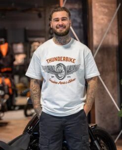 Thunderbike T-Shirt Oversize Flying Wheel 2.0 Weiß -Thunderbike Verkaufsgeschäft 19 31 1552v 3