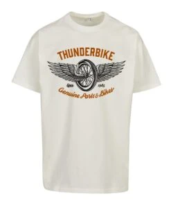 Thunderbike T-Shirt Oversize Flying Wheel 2.0 Weiß