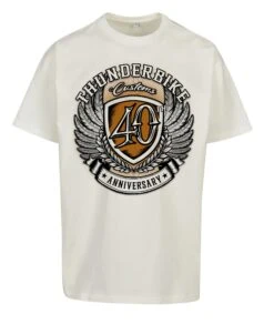 Thunderbike Oversize T-Shirt 40th Anniversary Weiß