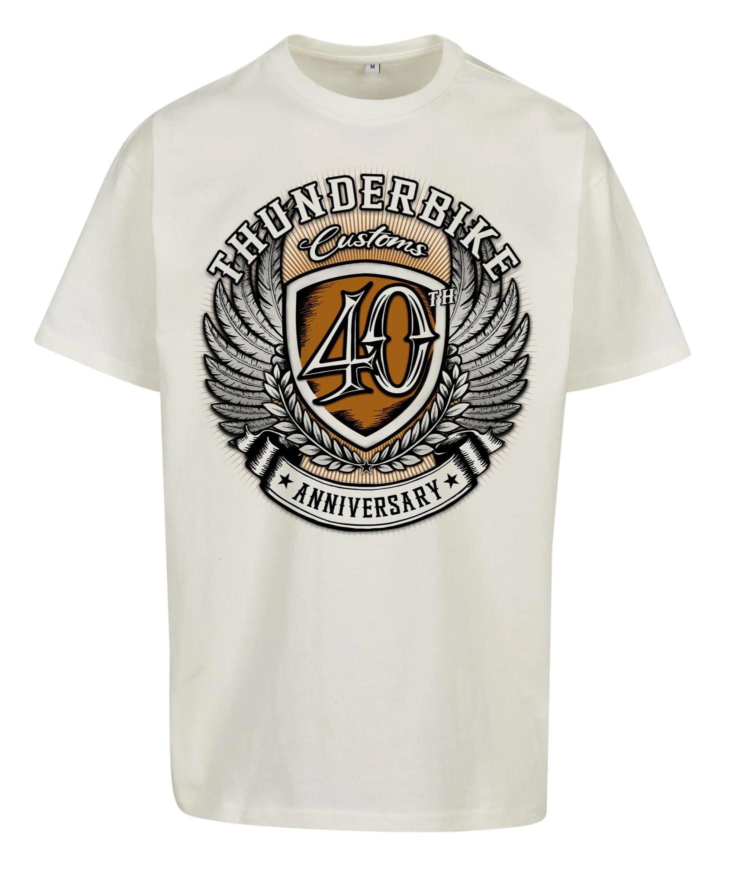 Thunderbike Oversize T-Shirt 40th Anniversary Weiß 3 Thunderbike Oversize T-Shirt 40th Anniversary Weiß