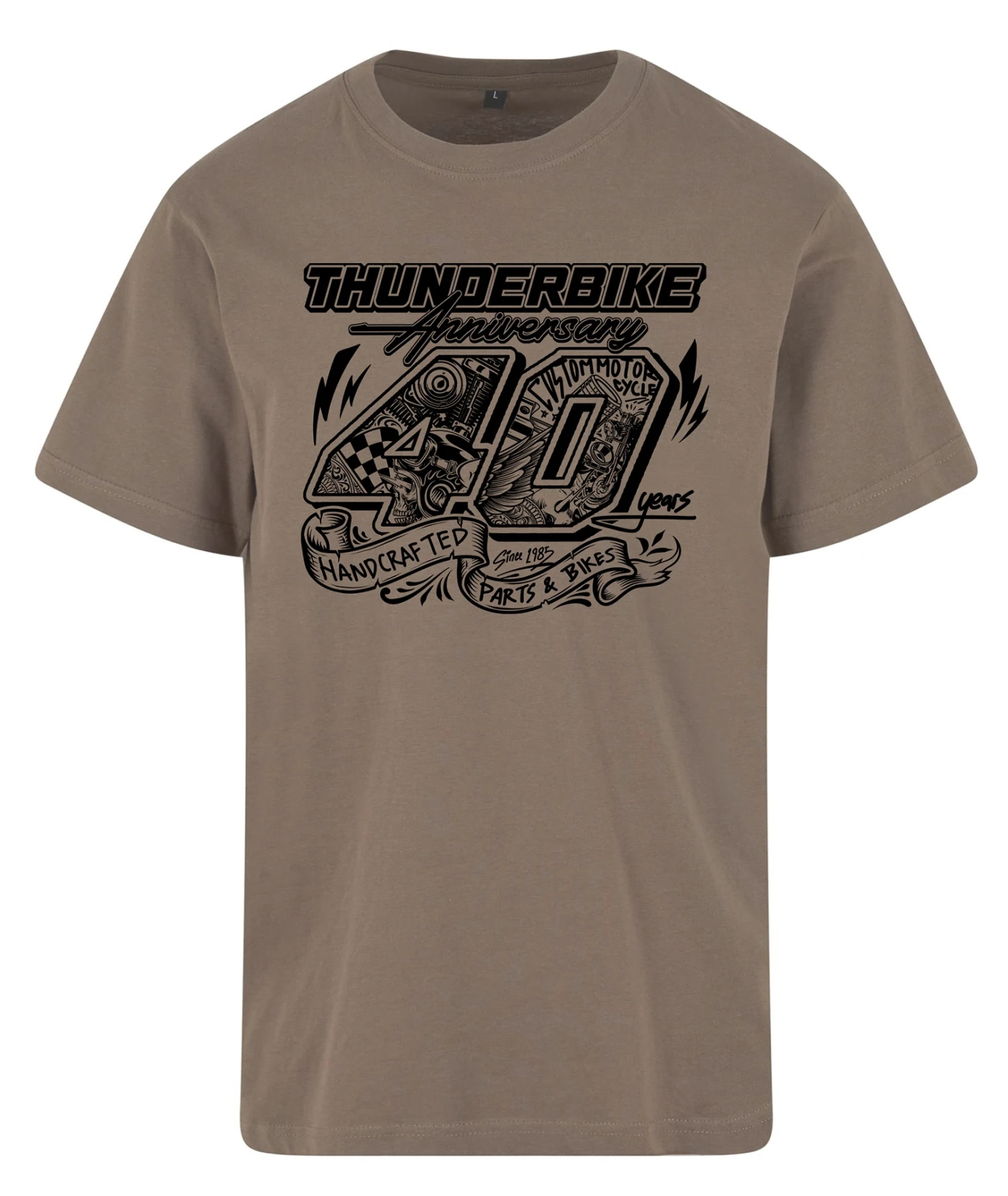 Thunderbike T-Shirt 40th Anniversary 2.0 Taupe 3 Thunderbike T-Shirt 40th Anniversary 2.0 Taupe