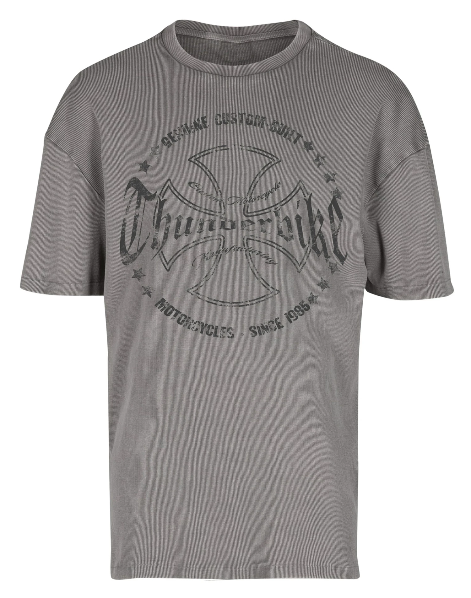 Thunderbike T-Shirt Washed Rib OversizeMalteser Grau 3 Thunderbike T-Shirt Washed Rib OversizeMalteser Grau