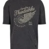 Thunderbike T-Shirt Washed Rib Oversize Legendary Wheel Schwarz -Thunderbike Verkaufsgeschäft 19 31 1631
