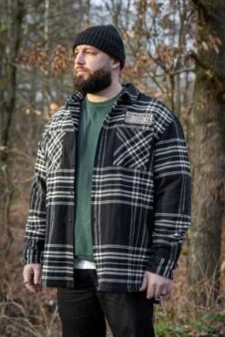 Thunderbike Karohemd Schwarz/beige -Thunderbike Verkaufsgeschäft 19 32 1190v 71